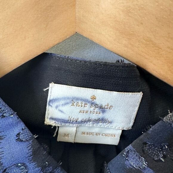 🎉5 for $45🎉Kate Spade Top Blouse Shirt Women Size M Silk Blend - Picture 5 of 8